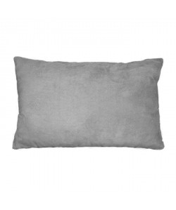 Coussin 30x50cm suédine uni Gris clair