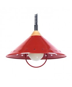 M&B ETOILE Suspension tôle acier  40x40x80 cm  Rouge