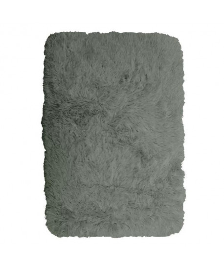 NEO YOGA Tapis de salon ou chambre en microfibre extra doux  60x90 cm  Gris clair