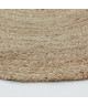 FULL Tapis de salon ou chambre en jute  Ř 70 cm  Naturel