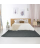 NEO YOGA Tapis de salon ou chambre en microfibre extra doux  120x170 cm  Gris foncé