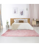 NEO YOGA Tapis de salon ou chambre en microfibre extra doux  120x170 cm  Rose