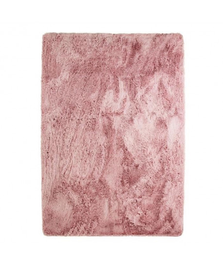 NEO YOGA Tapis de salon ou chambre en microfibre extra doux  160x230 cm  Rose