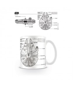 Mug Star Wars Millennium Falcon Sketch