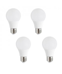 EXPERT LINE Lot de 4 ampoules LED E27 5 W équivalent a 37 W blanc chaud