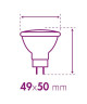 XQLITE Ampoule LED MR16 GU5,3 3W équivalence 28W