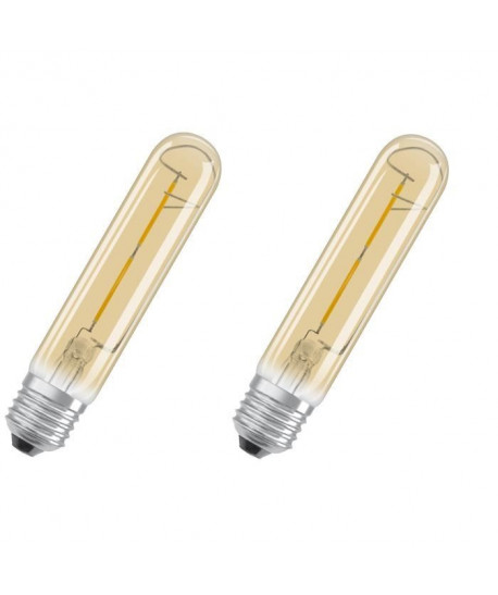 OSRAM Lot de 2 Ampoules LED E27 tube vintage édition 1906 2,8 W équivalent a 20 W blanc chaud