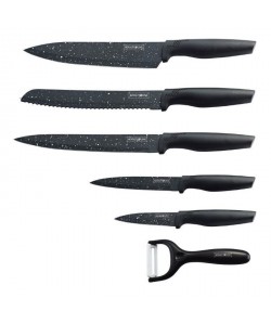ROYALTY LINE MB5 Set de 5 couteaux avec éplucheur  Marbre