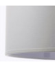 Abatjour forme Cylindre  Ř 19 x H 14 cm  Polycoton  Blanc
