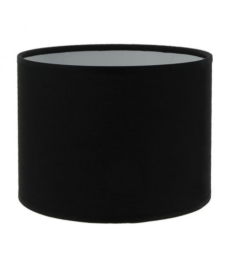ESSENTIEL Abatjour forme Cylindre  Ř 29 x H 18 cm  Polycoton  Noir