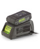 GREENWORKS TOOLS Chargeur de batterie universel  24 V  Mémoire de charge