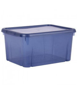 EDA PLASTIQUE Boîte de rangement Funny Box 8 L  Bleu profond acidulé  31 x 23,4 x 15,4 cm