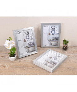 Lot de 3 cadres photo Loft  10 x 15 cm  MDF  Noir