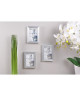 Lot de 3 cadres photo Loft  10x15 cm  MDF  Gris argenté