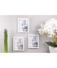 Lot de 3 cadres photo Loft  18x24 cm  MDF  Blanc