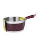 SITRAM Casserole Charleston en inox  Ř 18 x H 9 cm  Violet prune et mat  Tous feux dont induction