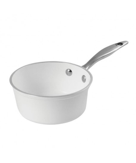 SITRAM Casserole Hegoa  Ř 16 cm  Aluminium forgé  Blanc