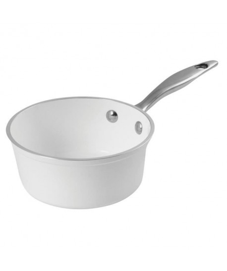 SITRAM Casserole Hegoa  Ř 20 cm  Aluminium forgé  Blanc