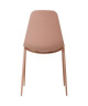 SHIRLEY Lot de 4 chaises de salle a manger  Rose mat  Scandinave  L 45 x P 52 cm