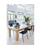 SHIRLEY Lot de 4 chaises de salle a manger  Noir mat  Scandinave  L 45 x P 52 cm