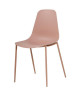 SHIRLEY Chaise de salle a manger  Rose mat  Scandinave  L 45 x P 52 cm