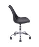 BLOKHUS Chaise de bureau  Simili noir  Style contemporain  L 52,5 x P 52,5 cm