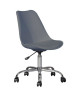 BLOKHUS Chaise de bureau  Simili gris  Style contemporain  L 52,5 x P 52,5 cm