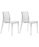 UP ON lot de 2 chaises de jardin Femme Fatale  En polycarbonate  Transparent