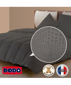 DODO Couette tempérée Tendance Croco  220x240 cm  Gris anthracite