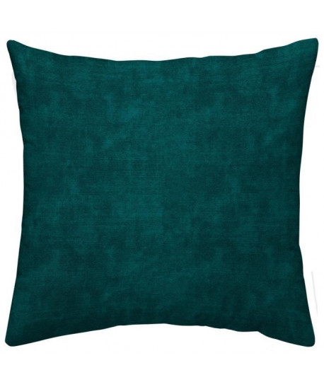 TODAY TROPIK SUMMER Coussin déhoussable Forest  Velours et chambray  40 x 40 cm Vert foncé