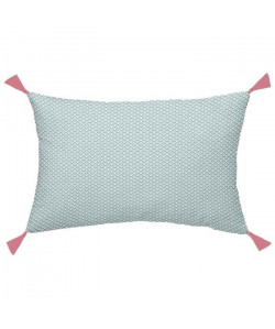 TODAY TROPIK SUMMER Coussin Pampilles Forest Aurora  30 x 50 cm  Vert foncé et rose