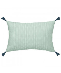 TODAY TROPIK SUMMER Coussin Pampilles Cascade Eclipse  30 x 50 cm  Vert clair et bleu nuit