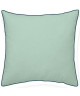 TODAY TROPIK SUMMER Coussin Cascade bimatiere  40 x 40 cm  Vert clair et bleu nuit