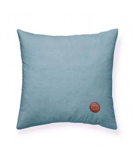 TODAY Coussin Chambray déhoussable Cabane de Plage  40x40 cm  Bleu gris