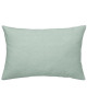 TODAY TROPIK SUMMER Coussin déhoussable Cascade  Velours et chambray  30 x 50 cm  Vert clair