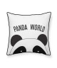 TODAY Coussin 100% coton Panda  World  40x40 cm