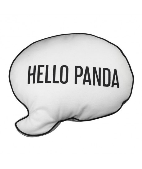 TODAY Coussin 100% coton forme bulle Hello  Panda  35x40 cm