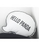 TODAY Coussin 100% coton forme bulle Hello  Panda  35x40 cm