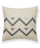 TODAY Coussin Canvas Hippie Chic  40x40 cm  Motif : zig zag