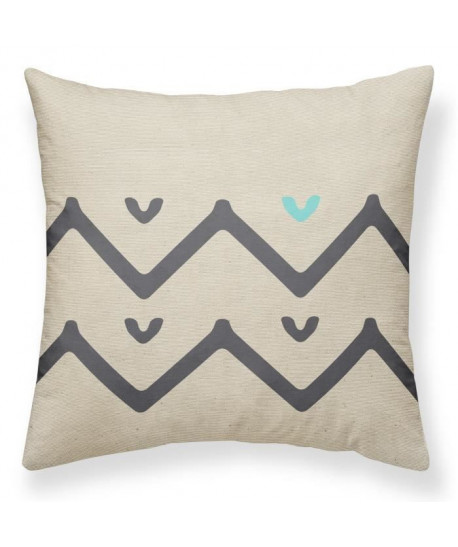 TODAY Coussin Canvas Hippie Chic  40x40 cm  Motif : zig zag