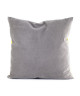 MARLENE BACKER Coussin velours Arsene  45x45 cm  Gris et beige