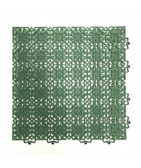 DCFLOOR Dalles de sol en polypropylene vertes  38 x 38 cm