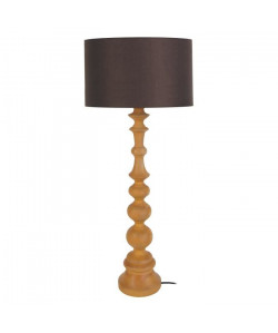 ANAIS Lampe a poser Bois de hetre 35x35x84 cm  Bois et creme