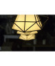 DIAMANT Suspension filaire en cascade  3 Lumieres  25 x 44 cm  Longueur ajustable 120 cm  E27 40 W  Noir