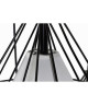 DIAMANT Suspension filaire en cascade  3 Lumieres  25 x 44 cm  Longueur ajustable 120 cm  E27 40 W  Noir