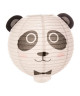 PANDA Suspension boule Japonaise  Ř 35 cm  Papier  Blanc et noir