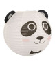 PANDA Suspension boule Japonaise  Ř 35 cm  Papier  Blanc et noir