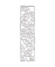 Miroir mural Feuilles  30x120 cm  Moulure 30 mm  Blanc vieilli