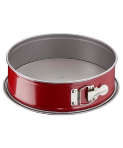 TEFAL Moule a charniere Delibake en acier  Ř 17 cm  Rouge et gris