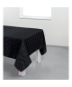 Nappe rectangulaire damassée Cili  100% polyester  150x250 cm  Noir